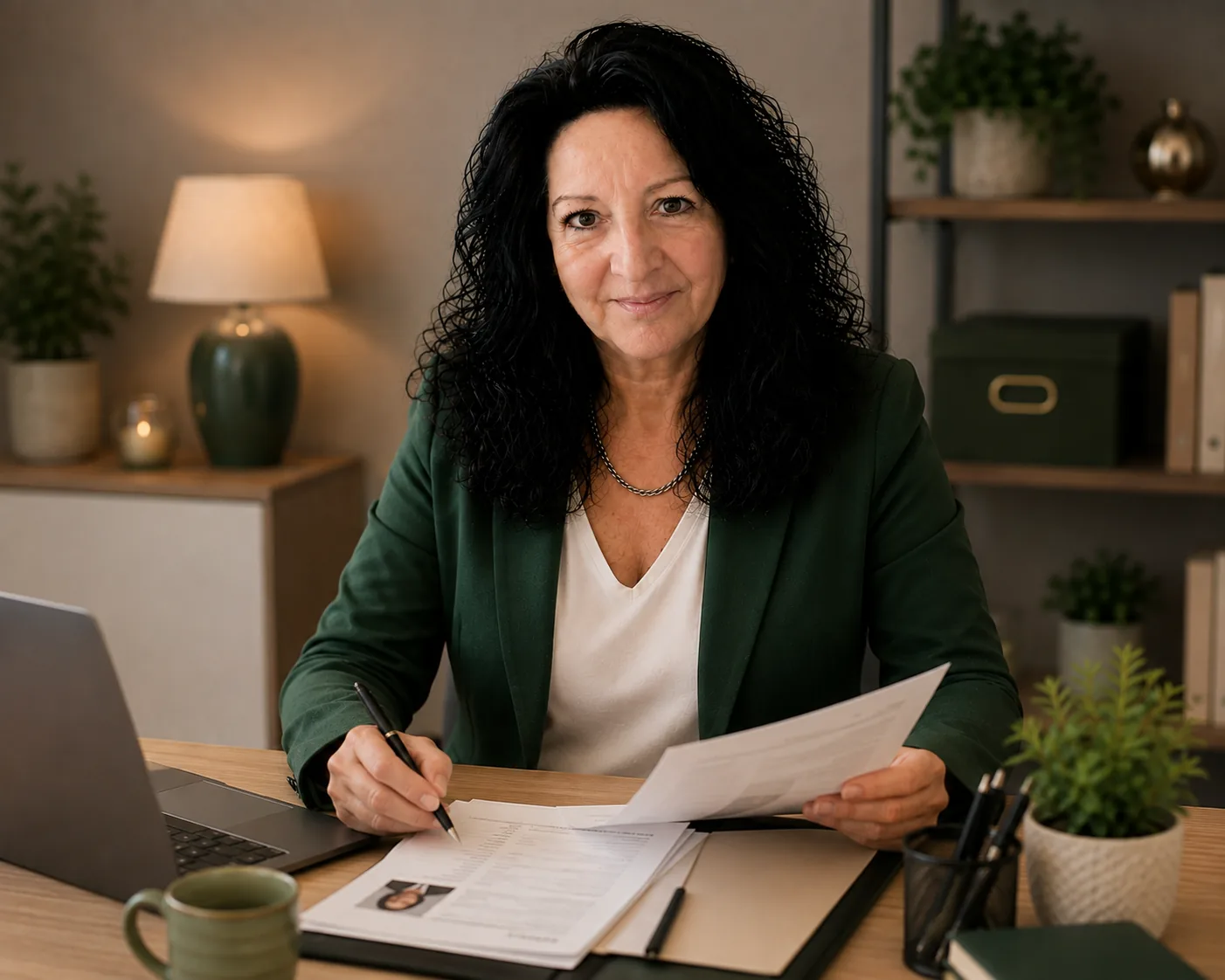 Yvonne Heß erstellt Bewerbungsunterlagen